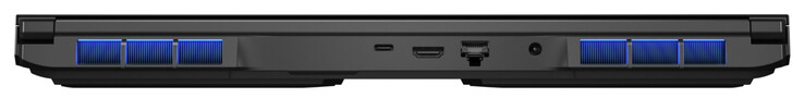 Rear: Thunderbolt 4 (USB-C; DisplayPort), HDMI, Gigabit Ethernet (2.5 GBit/s), power connector