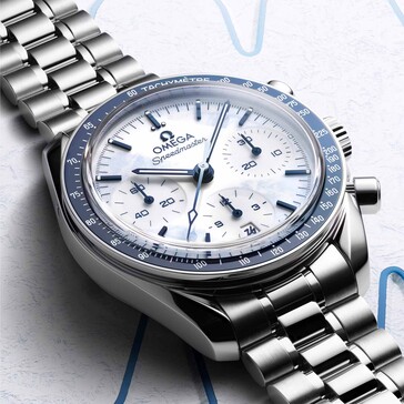 The Omega Speedmaster Milano Cortina 2026 ships with a brushed steel bracelet equipped with Omega’s comfort-release adjustment system (Image source: Omega)