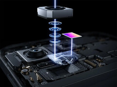 The OnePlus 16 could feature the Samsung HP5 periscope telephoto camera. Pictured: an internal render of the camera units of OnePlus 15.