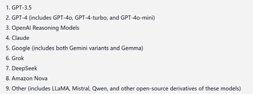 Pangram AI writing detector can identify which of nine families of AI chatbots were used to write AI-generated texts with 93% accuracy. (Image source: Pangram)