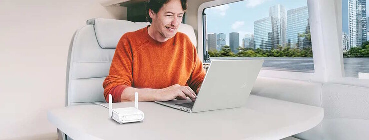 The router can be used on the go...