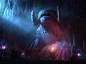 Subnautica Below Zero Steam screenshot showing a frozen leviathan in a cave