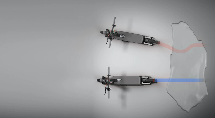 The Xiaomi Electric Scooter 5 Pro has a Traction Control System. (Image source: Xiaomi)
