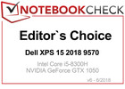 Editor's Choice Award in June 2018: Dell XPS 15 2018 9570