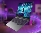 The LOQ Essential 15IPH11 has a purple-backlit keyboard.