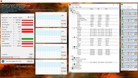 System information during a FurMark and Prime95 stress test