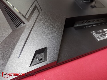 The joystick at the bottom rear