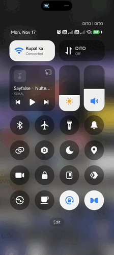 Revamped Quick Settings panel. (Image source: u/Square-Opportunity48 via Reddit)
