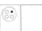 An "X Fold3 Pro" schematic. (Source: Digital Chat Station via Weibo)