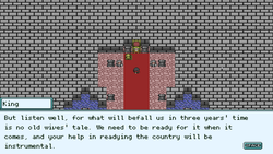 The overworld feels like an 8-bit castle of yore.