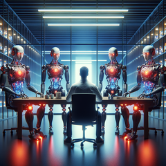 Nine companies have launched the Consortium to train and reskill over 95 million people within eight years to meet tech skills demand in AI-era. (Source: AI image Dall-E 3)