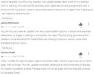 Apex Launcher 4.0 update negative feedback (Source: Google Play)