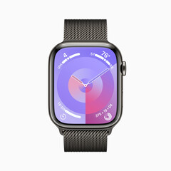 The Apple Watch Series 9 brings a slew of new watch faces including &quot;Palette&quot; pictured here. (Source: Apple)