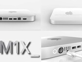 The M1X Mac Mini has a sleeker look to it than the 2020 M1 variant of the mini PC. (Image source: @RendersbyIan - edited)