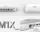 The M1X Mac Mini has a sleeker look to it than the 2020 M1 variant of the mini PC. (Image source: @RendersbyIan - edited)