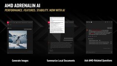 Adrenalin also gets several AI features. (Image Source: AMD)