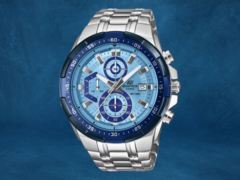 The Casio Edifice EFR-539D-2AV (pictured) is one of three new watches coming to Europe. (Image source: Casio, edited)