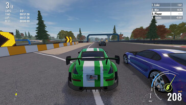 In the picture: A gameplay screenshot from First Racer.