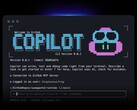 GitHub Copilot's CLI interface running in a terminal window.