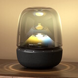 The Harman Kardon Aura Studio 5 Bluetooth speaker projects 360-degree sound and light. (Image source: Harman Kardon Japan)
