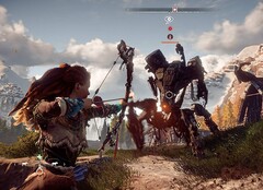 Horizon Zero Dawn is already a beautiful looking game on the PS4 Pro, which renders the game in 4k and 30fps (Image: Sony)