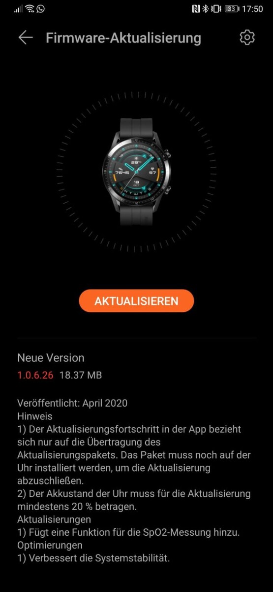 huawei watch gt o2