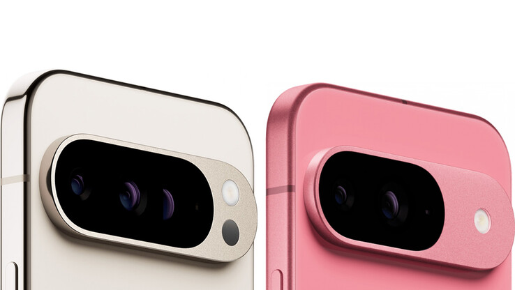 Finish difference between Pixel 9 Pro and Pixel 9 (Image source: @evleaks)