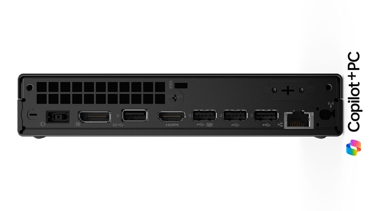 ThinkCentre Neo 55q Gen 6 has a plethora of ports on the back. (Image source: Lenovo)