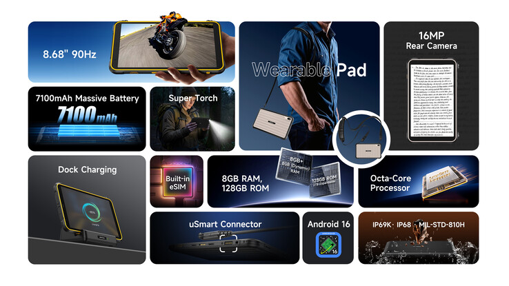 Both tablets support charging in a dock. (Image source: Ulefone)