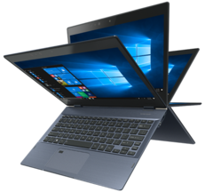 The X20W convertible offers high-end features like Thunderbolt 3 connection and Wacom pen support. (Source: Toshiba)