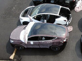 The new Deep Crimson Model Y paint goes through validation (image: Tobias Lindh)