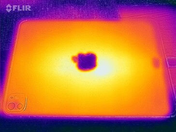 Surface temperature under load (rear)