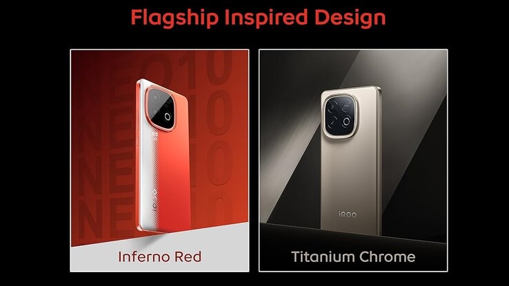 The iQoo Neo 10 comes in a choice of 2 colors. (Source: iQoo via Amazon)