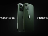 The iPhone 13 series will soon be available in two green colour options. (Image source: Apple)