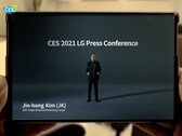 If the LG Rollable is still alive, it is only hanging on by a thread. (Image: LG)