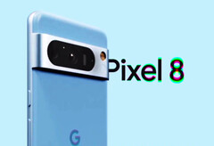 The Pixel 8 series will be available in a fetching blue colourway. (Image source: @EZ8622647227573)