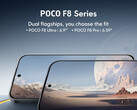 The Poco F8 Pro will be much smaller than the Poco F8 Ultra. (Image source: Xiaomi)