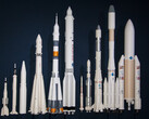 The Ariane (far right) will soon take off with clean hydrogen. (pixabay/stux)