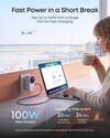 A leaked marketing image for the Anker Nano Travel Adapter (4-in-1, 100W, Smart Display)