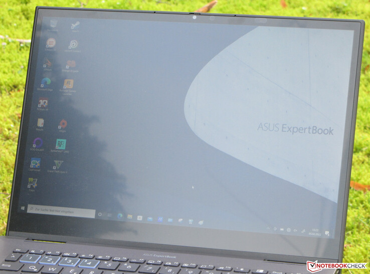 The ExpertBook outdoors.