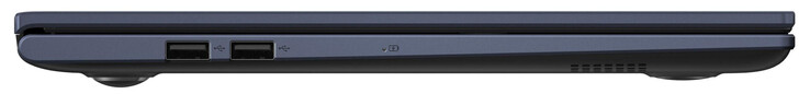 Left side: 2x USB 2.0 (USB-A)