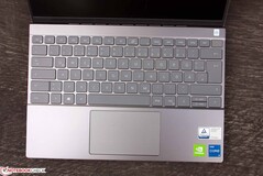 Making full use of the available area, the keyboard has some slight give under strong pressure.