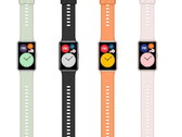 The Huawei Watch FIT will be available in four colours at a price of €119. (Image source: @Sudhanshu1414)