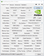 GPU-Z (Nvidia GeForce RTX 3050 Ti Laptop GPU)