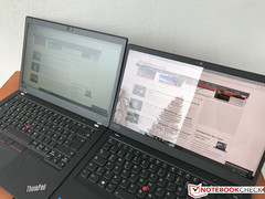 T480s (left) vs. X1 Carbon 2018 HDR (right) – cloudy sky