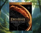 The Lord of the Rings Extended Editions Blu-ray shown