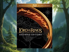 The Lord of the Rings Extended Editions Blu-ray shown