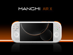 The Air X costs around $70 in China. Pictured: a promo image of the gaming handheld. (Image source: Mangmi - edited)