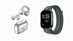 The new Motorola earbuds and smartwatch don't have a release date yet. (Image source: Evan Blass)