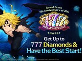 Seven Deadly Sins: Grand Cross 7th anniversary Perfect 7 update key art.